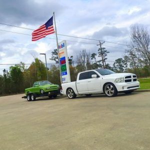 bagged chevy dually towing